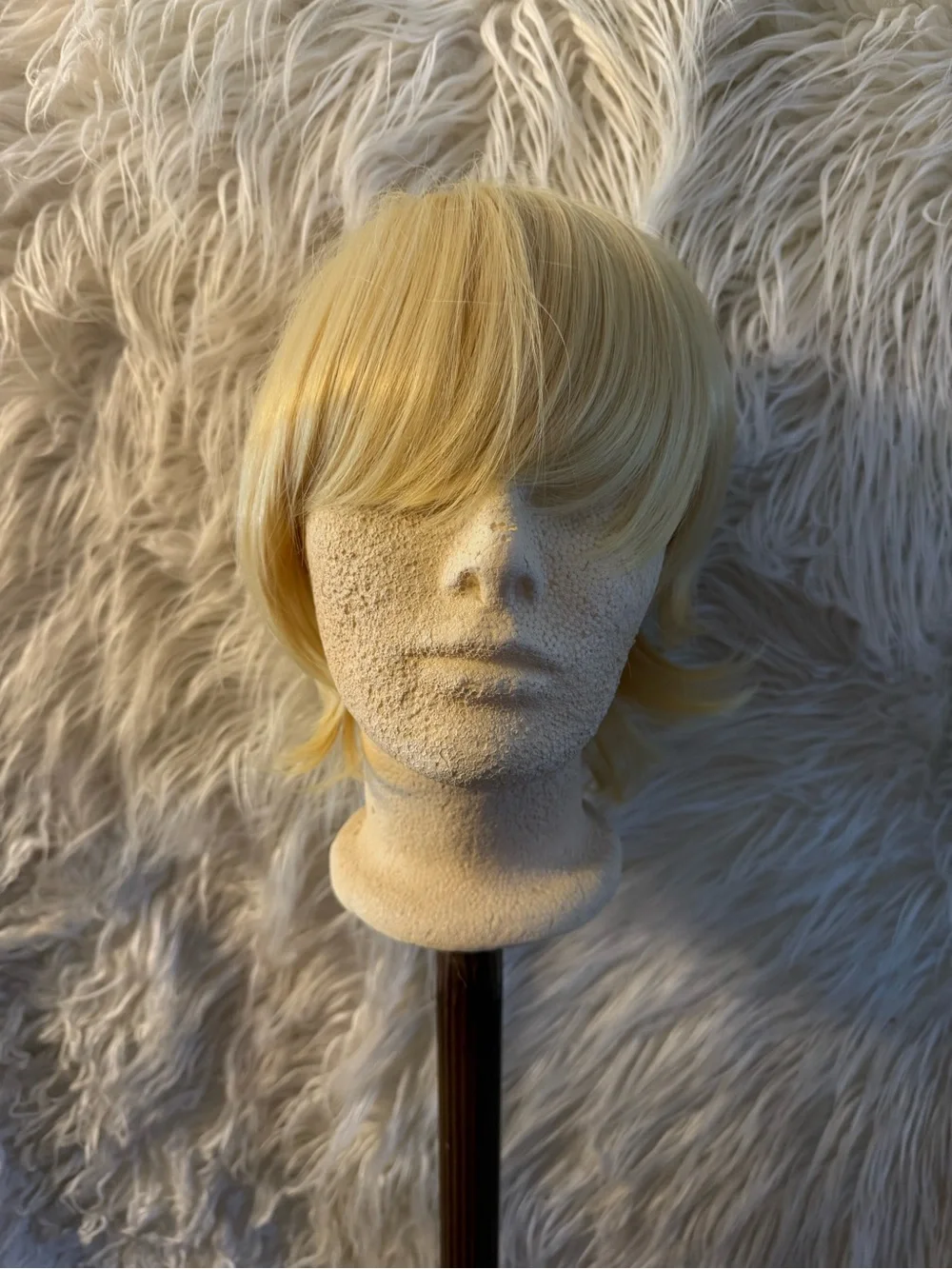 Blonde Short Layered Synthetic Wig for Women